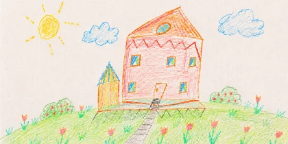 Drawing of a house